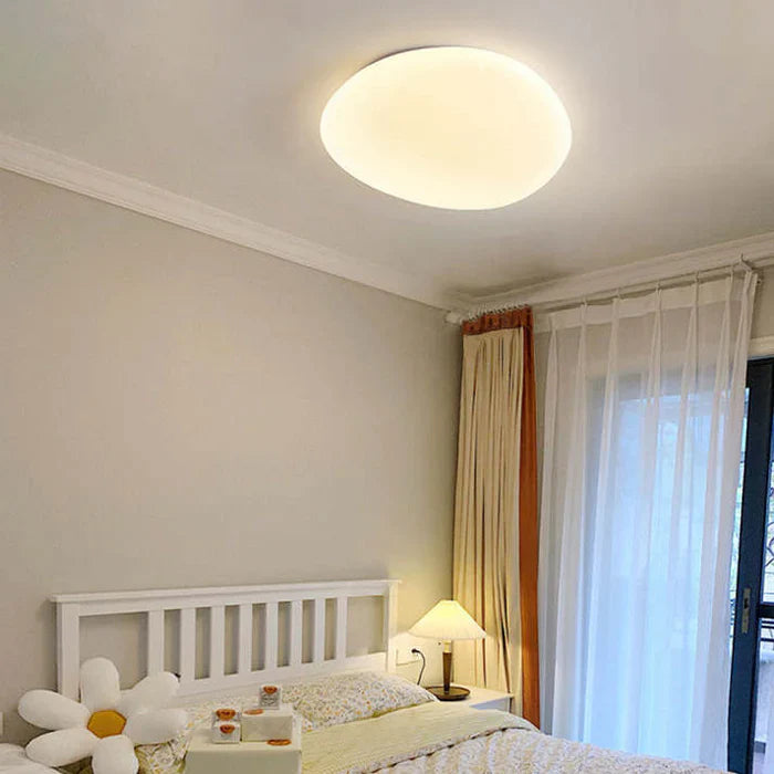 Organic LED Ceiling Lamp Natural Stone Shape