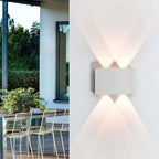 Tronix Modern Rectangular Wall Sconce Black/White. Corridor