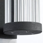 Yoru Semi-Cylindrical Wall Sconce. Metal/Glass. Outdoor