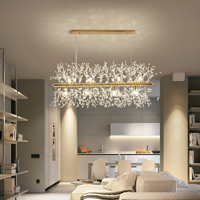 Kristy Pendant Light Hanging Lamp Gold Dining/Living Room Modern Design LED