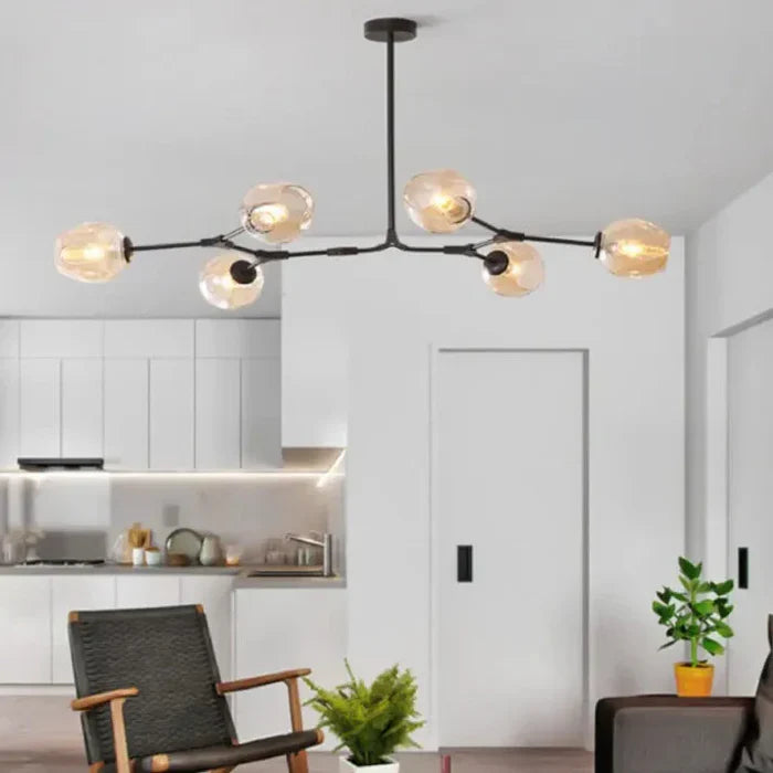 Molecular Designer Chandelier 8-Arm – Modern LED Ceiling Lamp
