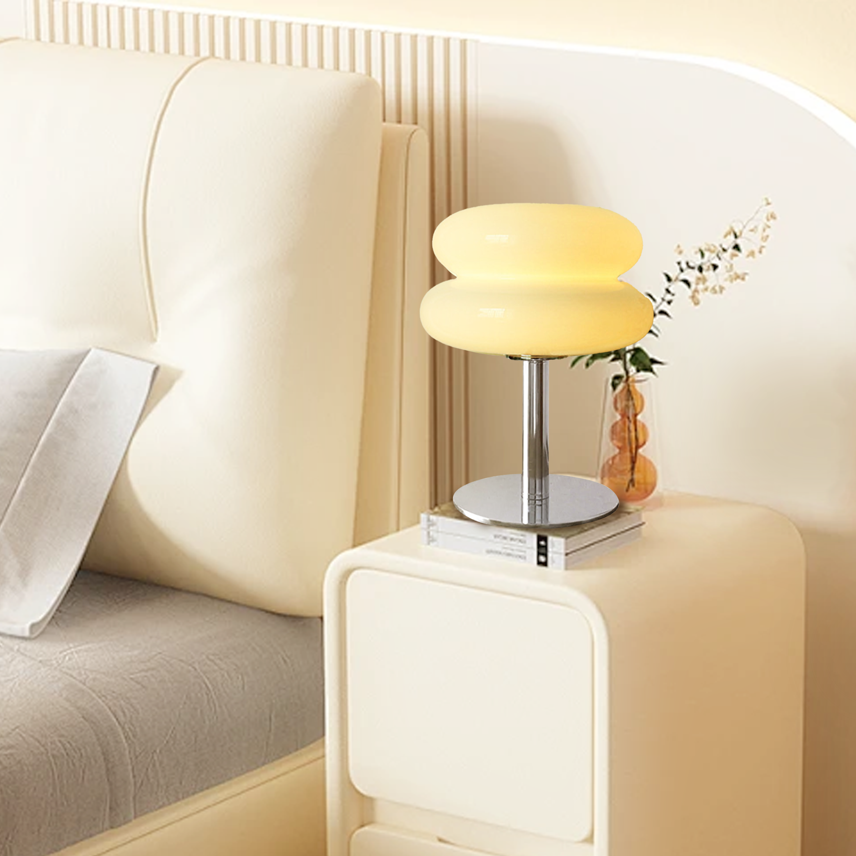 Finn Bauhaus Minimalist Glass Table Lamp