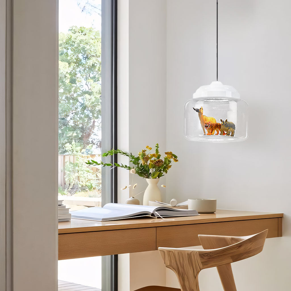Calliope Zoo Glass Pendant Light