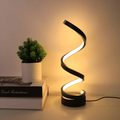 Leto - LED Table Lamp with Spiral Design