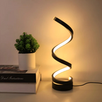 Leto - LED Table Lamp with Spiral Design