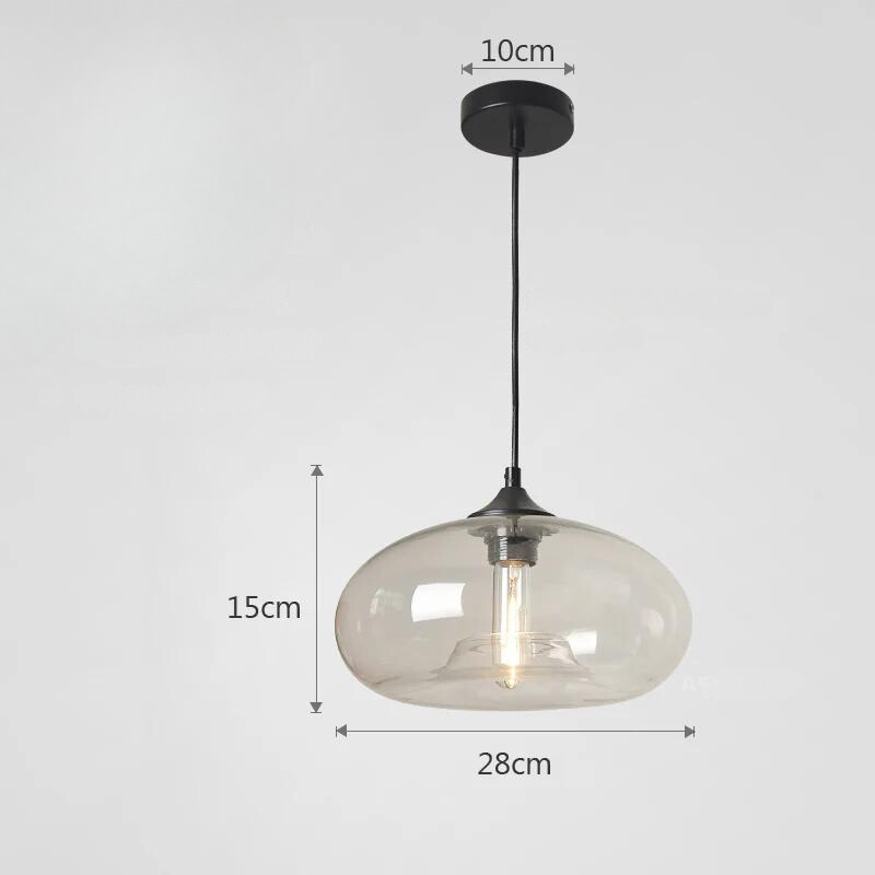 Tristara - Vintage Pendant Lamp Made of Colored Glass