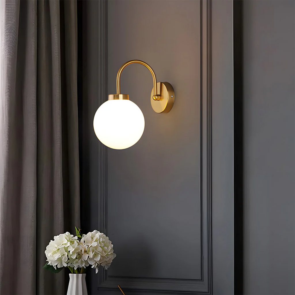Licinia - Wall Lamp with Glass Sphere