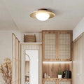 Lyonea - Minimalistic Travertine LED Ceiling Lamp