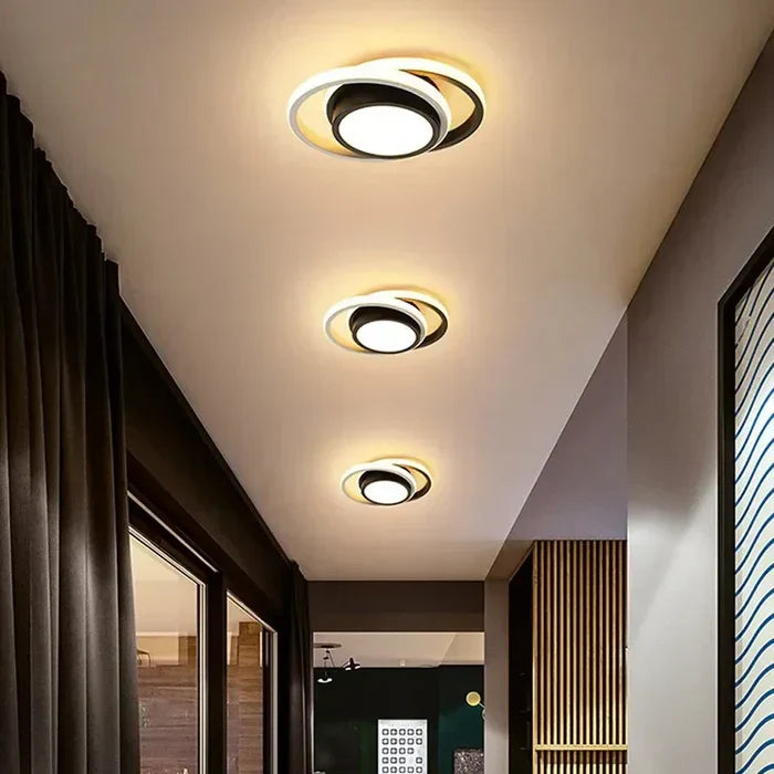Modern LED Ceiling Light with Double Ring Design - Twilight Rings