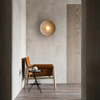 Retro Resin Ceramic-style Round Wall Sconce LED 1-light