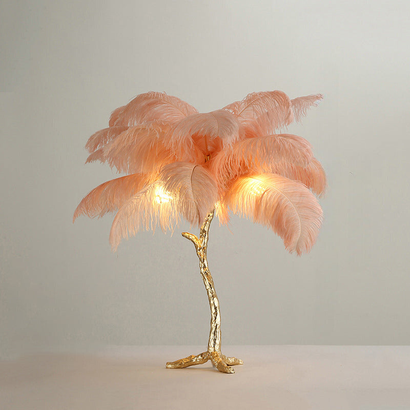 O'Moore Modern Multi-Colored LED Floor Lamp Feather Dining Room/Living Room