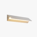 Modern Rectangular Wall Sconce, Metal, White, Garden