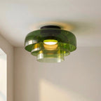 Nordic Bauhaus Glass Layered Ceiling Light