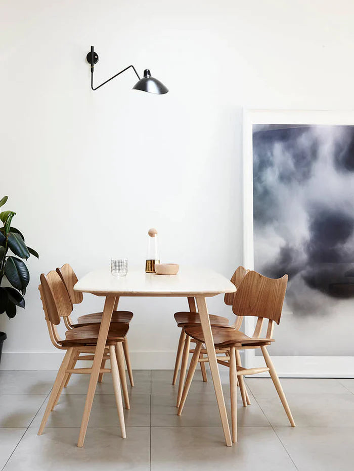 Designer wall lamp with double arm – adjustable wall light for living room, office, or bedroom