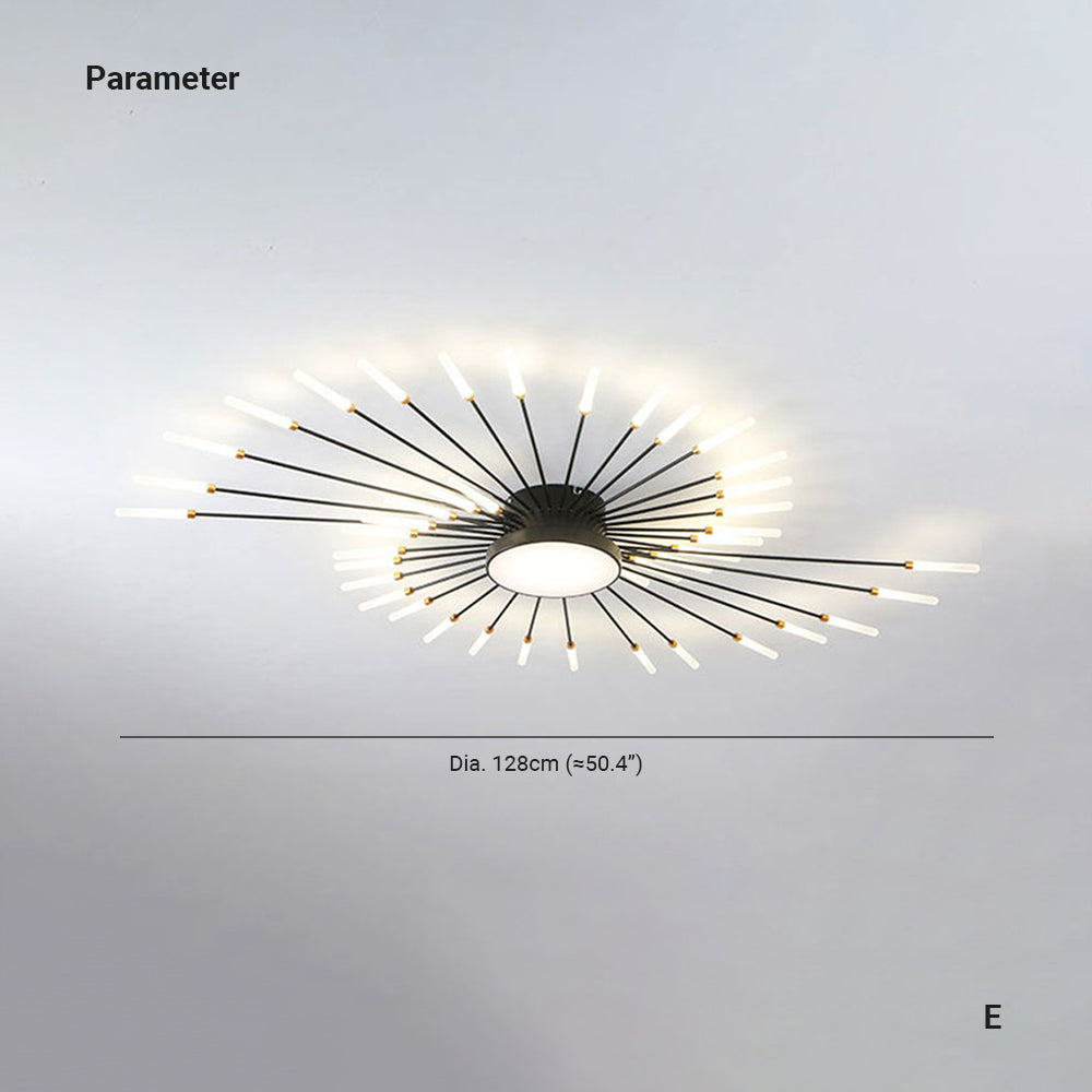 Arisha Ceiling Light Firework Modern Design LED Living Room Bedroom