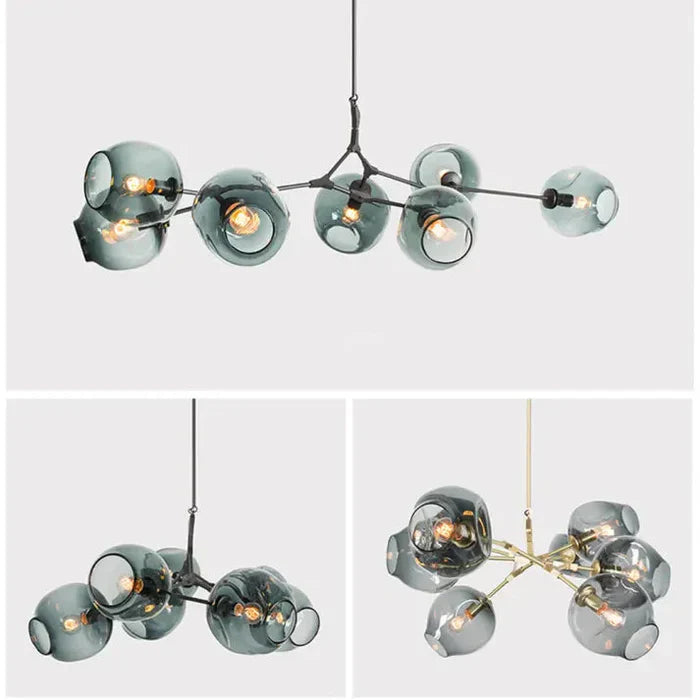 Molecular Designer Chandelier 8-Arm – Modern LED Ceiling Lamp