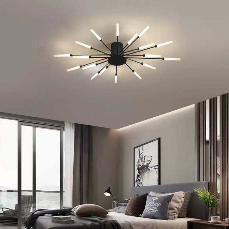 Wesley Ceiling Light Fireworks Artistic Design Black/Gold