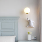 Arisha Design Bear LED Wall Lamp Indoor White, Children's Room/Bedroom