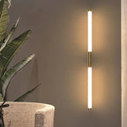 Moren Minimalist Linear Metal Wall Lamp, Gold