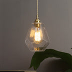 Contemporary Pear Shaped Hanging Lamp Clear Glass 1 Light Pendant Light for Dining Room