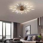 Wesley Ceiling Light Fireworks Artistic Design Black/Gold