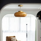 Vintage Glass Ceiling Light 1-Light