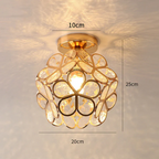 Zyvia - Luxe Glass Flower Ceiling Lamp
