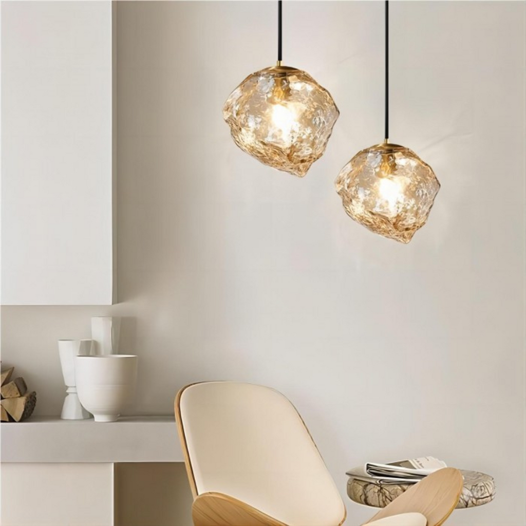 Lumenos Glass Pendant Lamp - Stylish Pendant Lamp for Dining Table