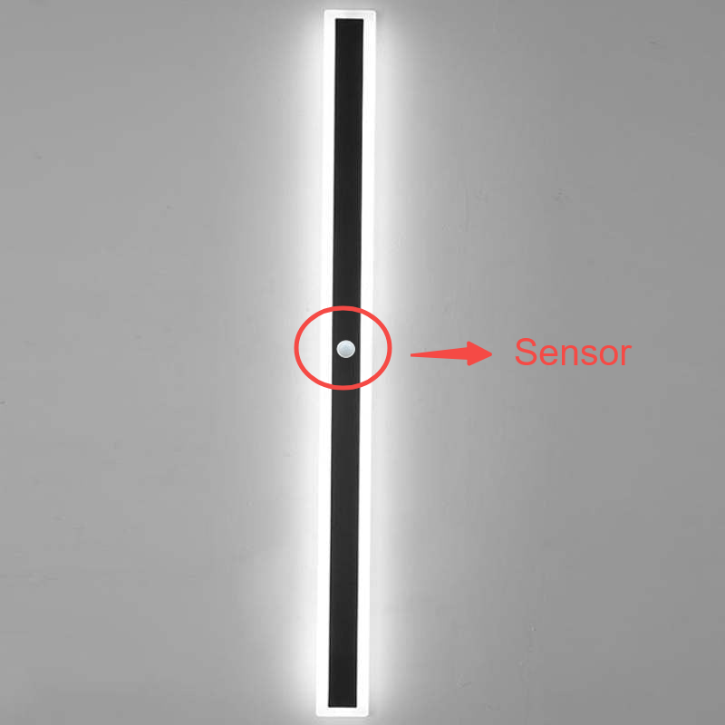 Arisha Modern LED Outdoor Wall Light Black Metal Garden/Balcony