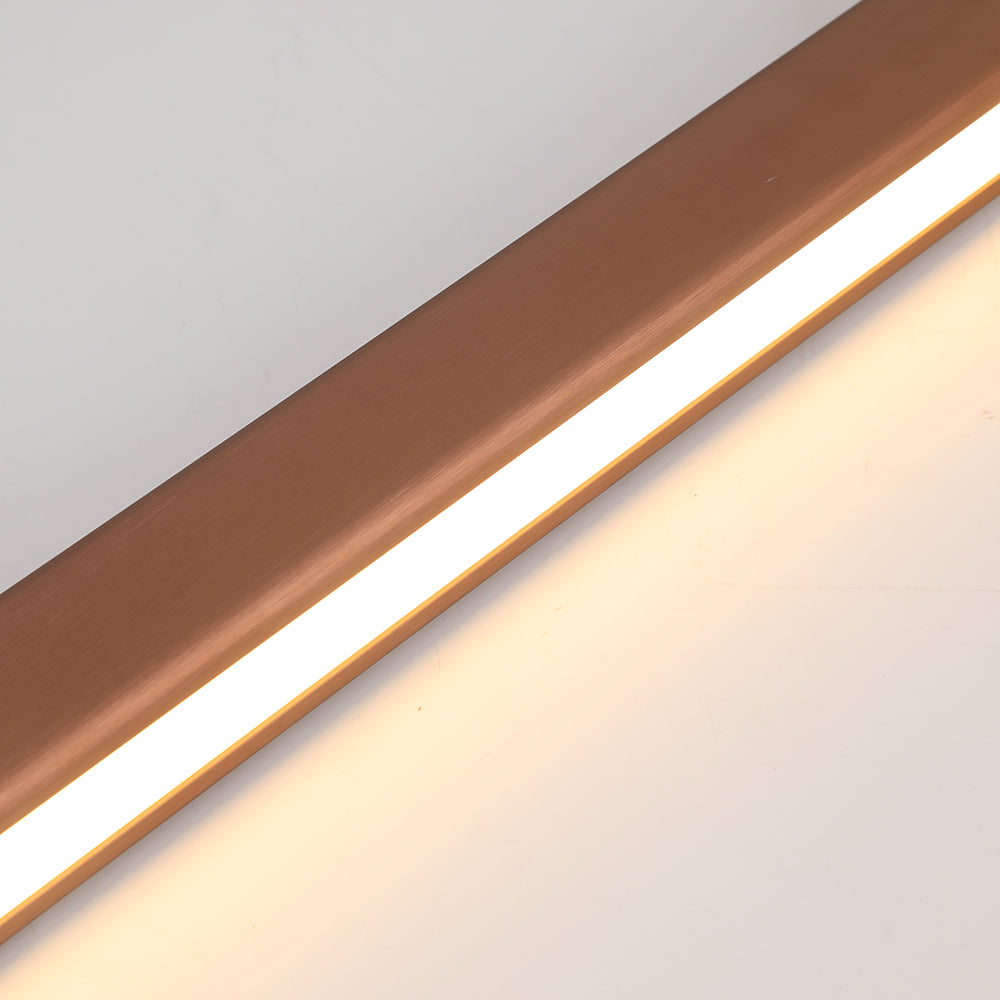 Arisha Modern LED Pendant Light Linear Black/Brown Dining Room Metal