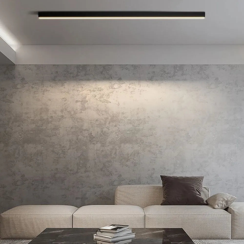 Solin Linear Black Ceiling Light/Wall Light