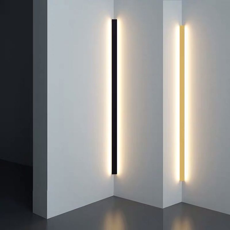 Arisha Minimalistic Linear LED Wall Light Gold/Black/White Bedroom