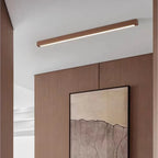 Arisha Linear Slim Ceiling Light, Wood