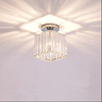 Valentina Simple Ceiling Light Black Silver/Gold Metal/Crystal Corridor