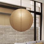 8.5"/11.5"/16.5" Wide Lantern Suspension Pendant Traditional Paper White 1 Light Hanging Pendant Lamp