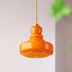 Designer Hanging Lamp with Milk Glass Bauhaus