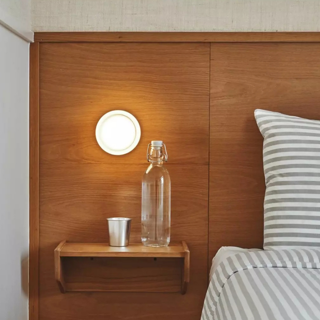 Modern Glass Round Wall Sconce LED 1-Light