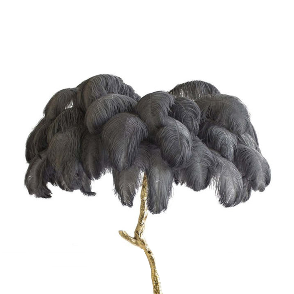 Luxury Feather/Colored Metal Floor Lamp