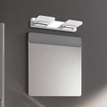 Arisha Design LED Square Mirror Wall Sconce Modern Metal/Acrylic Silver Bathroom