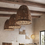 Ritta Vintage Woven Rattan LED Pendant Light for Living Room/Bedroom