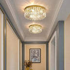 Kristy Luxury Flush Mount Metal/Crystal Ceiling Light
