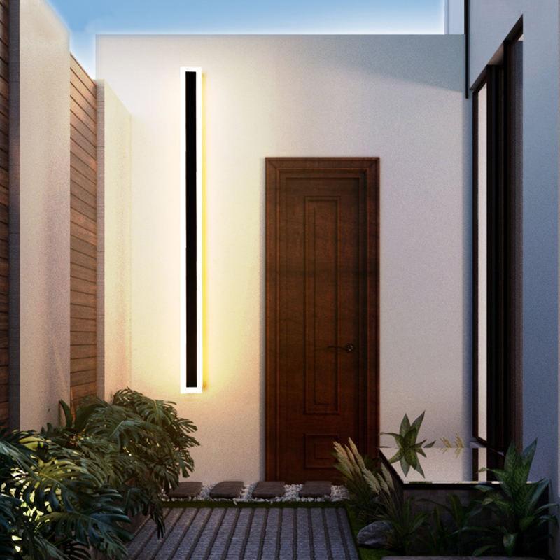 Vynn Modern Outdoor Waterproof LED Wall Sconce Black/White