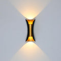 Noxel Simple Wall Sconce Black/White/Gold Courtyard