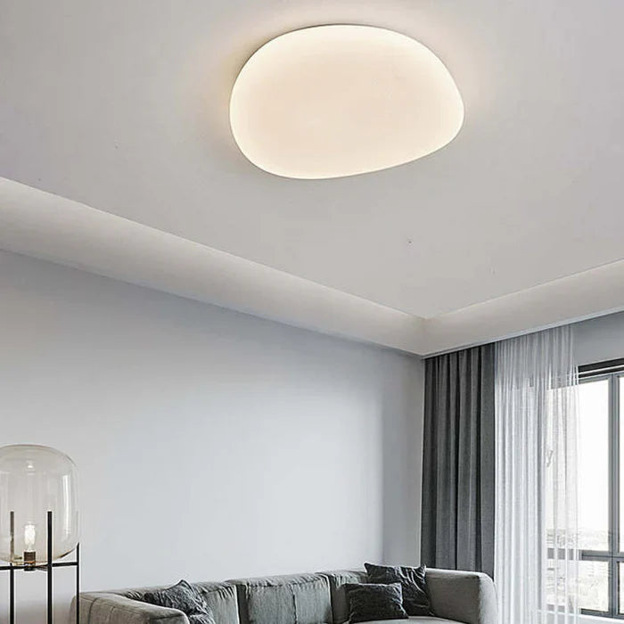 Organic LED Ceiling Lamp Natural Stone Shape