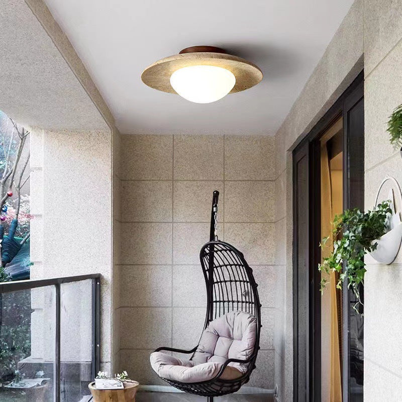 Lyonea - Minimalistic Travertine LED Ceiling Lamp