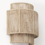 Vintage Bohemian Hand-Woven Rope Wall Sconce LED 1-Light