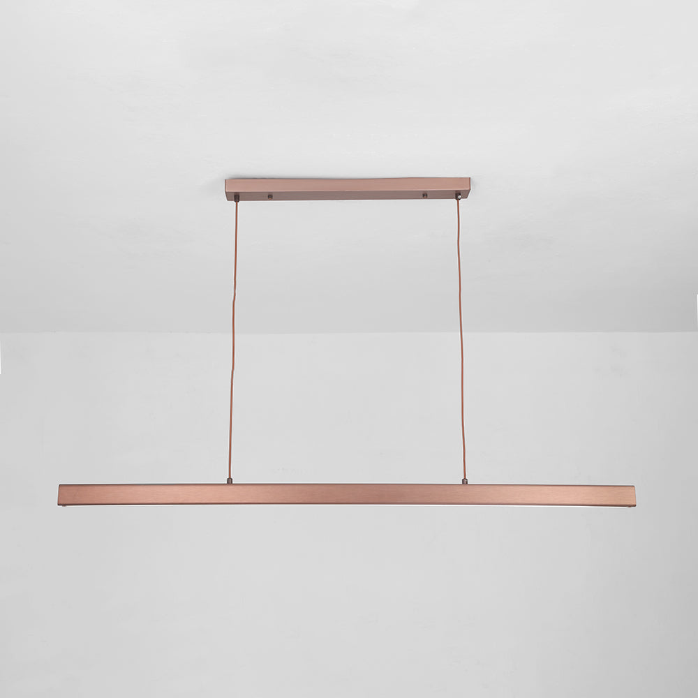 Arisha Modern LED Pendant Light Linear Black/Brown Dining Room Metal