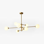 Truva Modern Bubble Chandelier. Copper/Glass. Black/Copper. Living Room