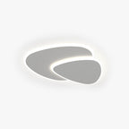Zeno Modern Triangle Ceiling Light White Living Room