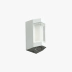 Marve Nordic Up Down Outdoor Wall Lamp, White/Black